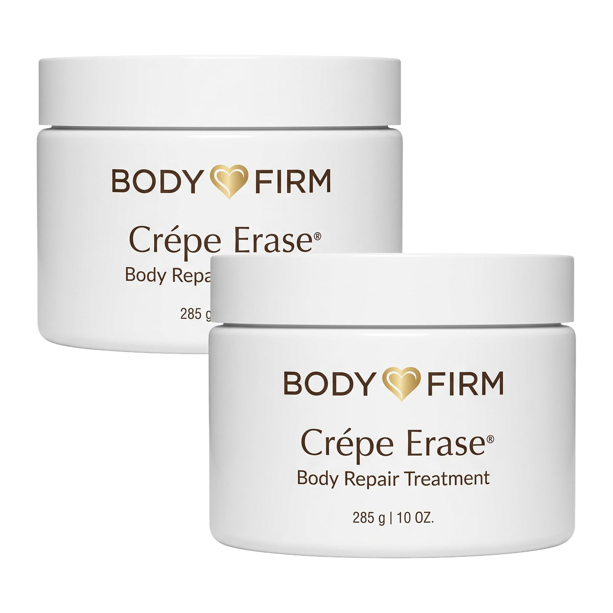 BODY FIRM Crepe Erase Body Repair Treatment, Anti-Aging Wrinkle Cream, Support Skins Natural Elastin & Collagen Production - 10oz
