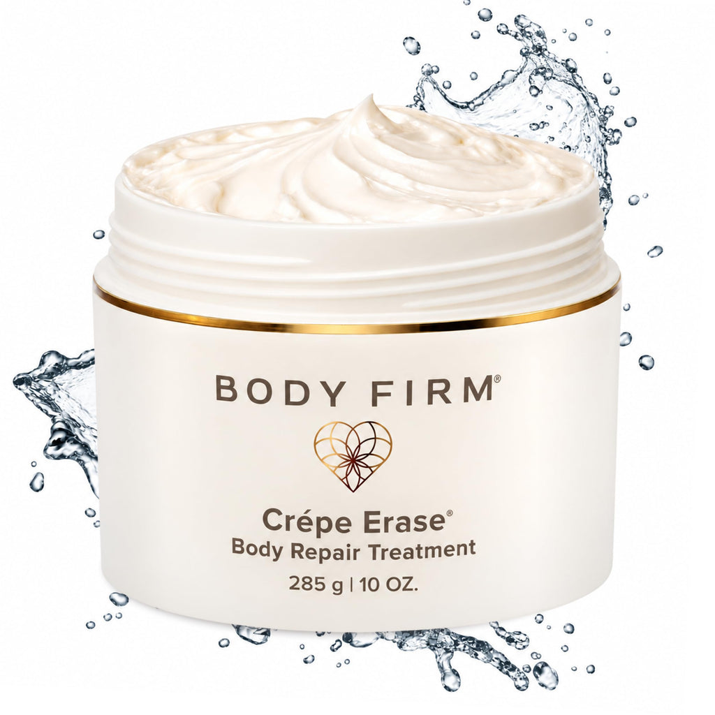 BODY FIRM Crepe Erase Body Repair Treatment, Anti-Aging Wrinkle Cream, Support Skins Natural Elastin & Collagen Production - 10oz