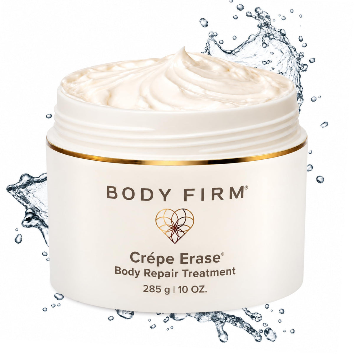 BODY FIRM Crepe Erase Body Repair Treatment, Anti-Aging Wrinkle Cream, Support Skins Natural Elastin & Collagen Production - 10oz