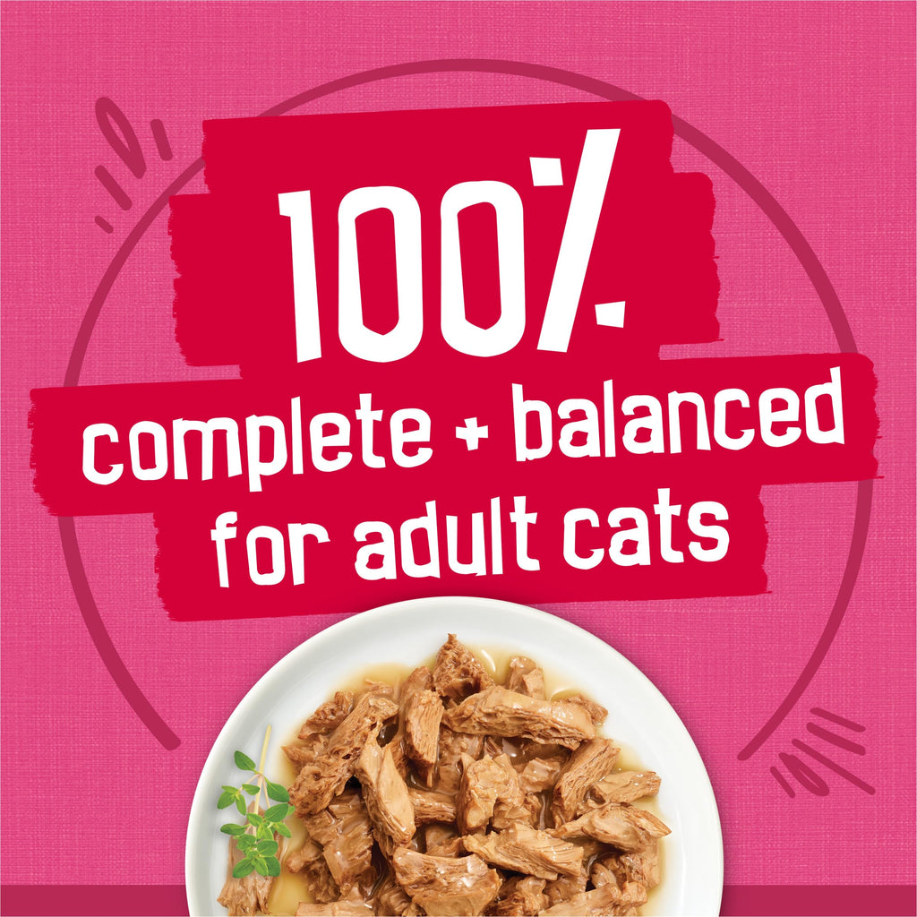 Purina Friskies Prime Filets Wet Cat Food Variety Pack, 40 × 5.5 oz